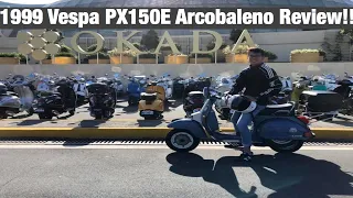 1999 Vespa PX150E Arcobaleno Review 2020!!