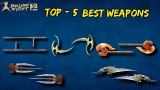 Top 5 best weapons in shadow fight 2 / underworld / топ 5 лучших оружий в shadow fight 2 в рейдах 🔥