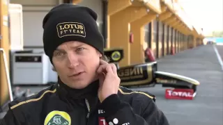 Kimi Raikkonen's test session at Valencia (23.01.2012)