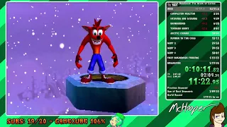 [WORLD RECORD] Crash Bandicoot: The Wrath of Cortex 106% Speedrun in 2:11:06 [2:28:42 RTA]