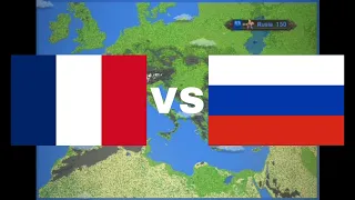 Prancis VS Rusia - WorldBox Timelapse