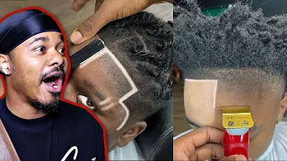 REACTING TO BEST BARBERS IN THE WORLD 2023 ✂️ Crazy Beautiful Haircuts Transformation Pt. 4