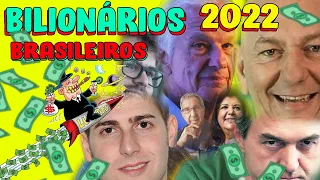 OS BILIONÁRIOS BRASILEIROS EM 2022: Os 62 bilionários brasileiros em 2022 com mais de US$ 1 bilhão.