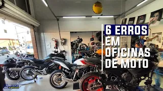 SEIS ERROS COMUNS EM OFICINAS DE MOTO