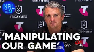 NRL Presser: Ivan Cleary sprays referee manipulation - Qualifying Finals | NRL on Nine