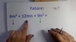 Fatoração - trinômio quadrado perfeito - exemplo 2