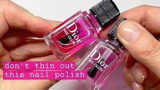 How not to waste a drop of Dior Nail Glow (money saving tip!)