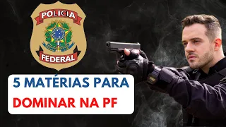 Concurso PF 2023: 5 matérias que você precisa dominar para Polícia Federal