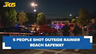 'Too many guns in the wrong hands': 5 people shot outside Rainier Beach Safeway