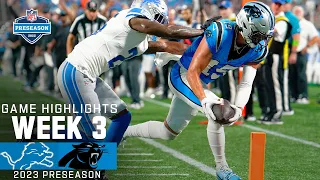 Detroit Lions vs. Carolina Panthers  | 2023 Preseason Week 3 Game Highlights