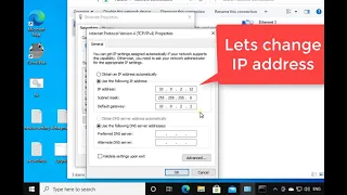 How to change your IP address in Windows 10