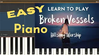 Broken Vessels Amazing Grace Easy Piano Tutorial - Hillsong