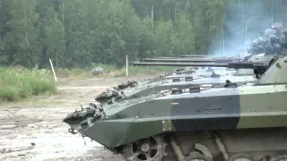 Bmp-2 tanks firing