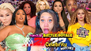 8 *FEMALE* BATTLE ROYALE FOR THE LEEKEYS BELT!! | WWE 2K22 *CELEBS* MATCHES - EPISODE 3