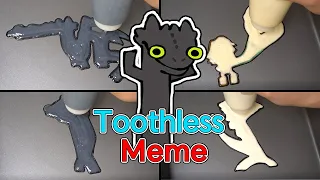 Toothless Meme Pancake Art