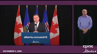 COVID-19 in Alberta: Premier Jason Kenney announces new provincewide restrictions – December 8, 2020