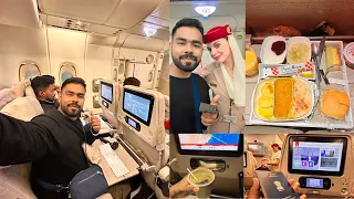 Luxurious EMIRATES A380 ECONOMY CLASS with UNLIMITED FOOD || 5 -Star Airline Experience ||