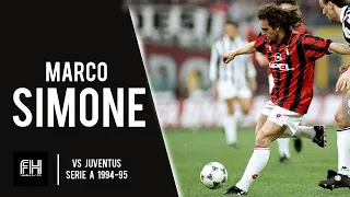 Marco Simone ● Skills ● AC Milan 0-2 Juventus ● Serie A 1994-95