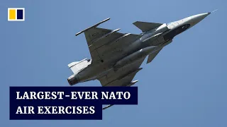 Nato kick-starts its largest-ever air force exercise in Germany, but says Russia is not the target