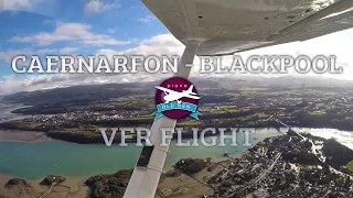 Caernarfon To Blackpool VFR (Liverpool Class D Zone Transit) | ATC Audio