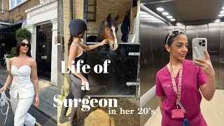 life of a surgeon vlog ❤︎︎ | night shift with me, horse-riding, my workout routine, London summer