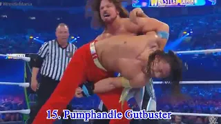 Top 35 Moves Of Aj Styles 2018
