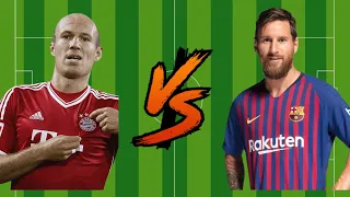 Arjen Robben vs Lionel Messi💪