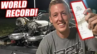 WE BROKE THE STICK SHIFT CORVETTE WORLD RECORD!!! UNREAL PASS!