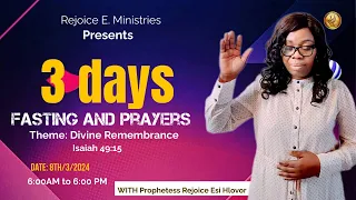 Day 2 of 3 days fasting and prayers  Theme: Divine remembrance! Daniel chapter 1