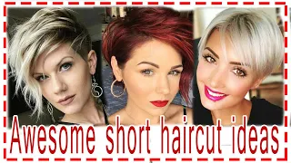 Awesome short haircut💕 ideas for women over 40. Pixie  Bob.Haircuts 2024