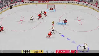 NHL 22 online vs w boston bruins