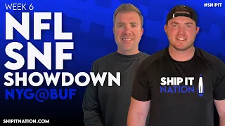 NFL Week 6 SNF Showdown | Giants @ Bills | DraftKings DFS Picks, Plays & Process