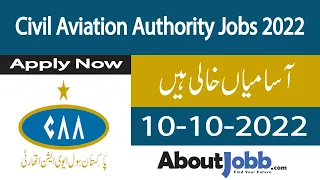 CAA Jobs 2022 || Civil Aviation Authority Jobs 2022 || Male & Female