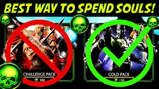 MK Mobile. Best Packs to Open. How to Spend Souls THE BEST WAY.