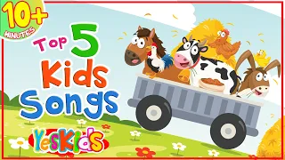 Top 5 Popular Kids Songs + More Nursery Rhymes & Kids Songs - YesKids