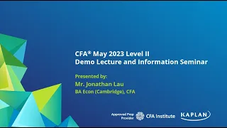 CFA May 2023 Level II - Alternative Investments - Jonathan Lau - BA Econ, CFA