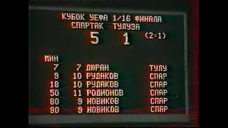 Спартак 5-1 Тулуза. Кубок УЕФА 1986/1987