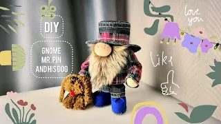 The Tiniest Gnome. You'll melt from cuteness while making him. Jeans gnome and dog. DIY
