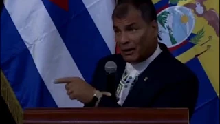 Conferencia magistral de Rafael Correa al recibir el título de Doctor Honoris Causa de la Universida