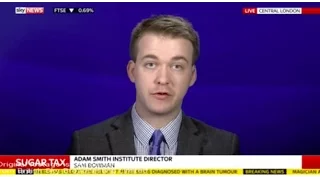 Sam Bowman debates the Sugar Tax on Sky News