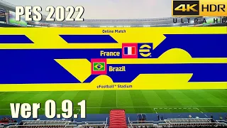 eFootball 2022 PS5 Next Gen Update 0.9.1 Brazil Gameplay 4K 60FPS HDR