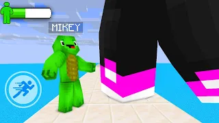 JJ vs Mikey GIANT RUSH Game - Maizen Minecraft Animation