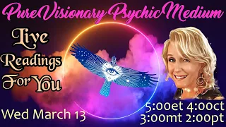 LIVE Psychic Medium Readings for YOU! Pure Visionary Psychic Medium taking Your Questions LIVE !