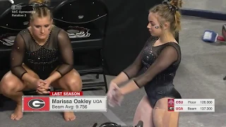 Marissa Oakley Balance Beam 2019 vs Ohio State 9 850