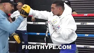 TEOFIMO LOPEZ 140 POWER & SPEED FIRST LOOK; SHOWS CAMPA KNOCKOUT SHOTS IN STORE