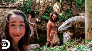 Anna e Jared começam travessia na selva | Largados e Pelados | Discovery Brasil