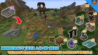 Minecraft 1.18 op seed - Village & lush cave with small stronghold & secret portal with fortress !!