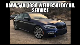 2018 BMW 540i Oil Change