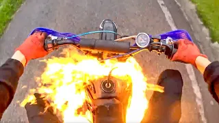 UP IN FLAMES!!! His BIKE is TOAST! - There's NO LIFE Like the BIKE LIFE! [Ep.#174]