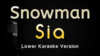 Snowman - Sia (Karaoke Songs With Lyrics - Lower Key)